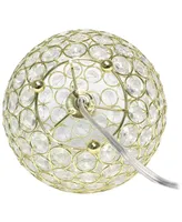 Elegant Designs Elipse 8" Crystal Ball Sequin Table Lamp