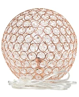 Elegant Designs Elipse 10" Crystal Ball Sequin Table Lamp