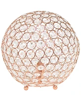 Elegant Designs Elipse 10" Crystal Ball Sequin Table Lamp