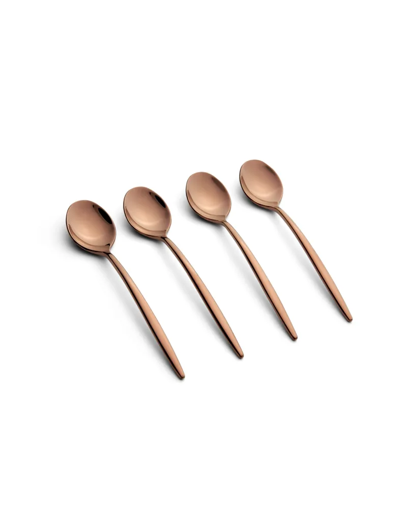 Cambridge Silversmiths Gaze Copper Mirror Demi Spoon Set, 4 Piece