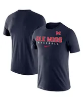 Men's Nike Navy Ole Miss Rebels Baseball Legend Performance T-shirt