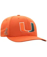 Men's Top Of The World Orange Miami Hurricanes Reflex Logo Flex Hat