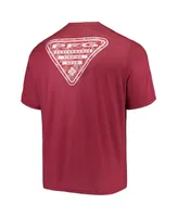 Men's Columbia Crimson Oklahoma Sooners Terminal Tackle Omni-Shade T-shirt