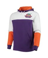 Men's Mitchell & Ness Purple Nba Hardwood Classics 1995 All-Star Game Colorblock Fusion Pullover Hoodie