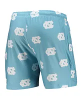 Men's Concepts Sport Carolina Blue North Carolina Tar Heels Flagship Allover Print Jam Shorts