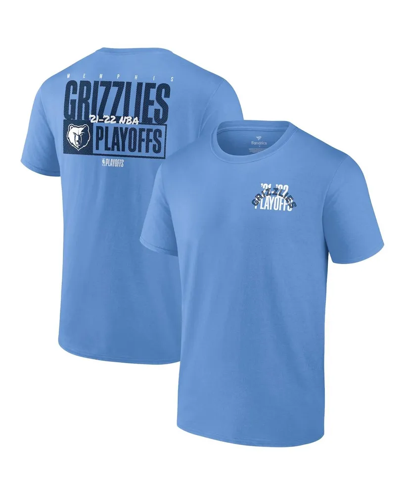 Men's Fanatics Light Blue Memphis Grizzlies 2022 Nba Playoffs Dunk T-shirt