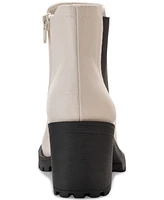 Sun + Stone Women's Morghan Lug Sole Block-Heel Booties, Created for Macy's