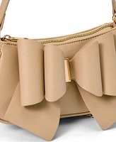 Women's Spring Bow Baguette Shoulder Bag