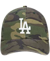 Men's '47 Camo Los Angeles Dodgers Team Clean Up Adjustable Hat