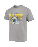 Men's '47 Brand Heathered Gray Los Angeles Rams Super Rival Team T-shirt