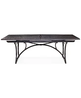 Wythburn Mix and Match 110"x 42" Cast Aluminum Outdoor Extension Dining Table