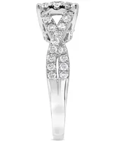 Diamond Twist Engagement Ring (1-1/4 ct. t.w.) in 14k White Gold