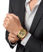 Philipp Plein Men's Automatic The $keleton Black Silicone Strap Watch 44mm