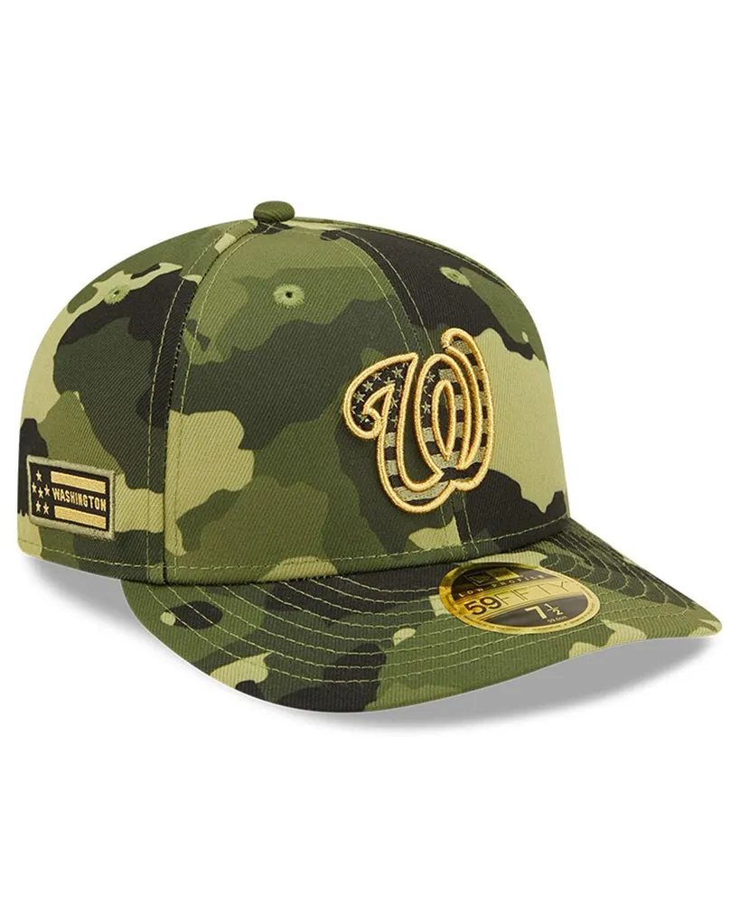 Men's New Era Camo Washington Nationals 2022 Armed Forces Day On-Field Low Profile 59FIFTY Hat