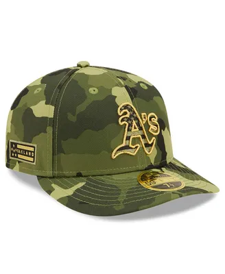Men's New Era Camo Oakland Athletics 2022 Armed Forces Day On-Field Low Profile 59FIFTY Hat