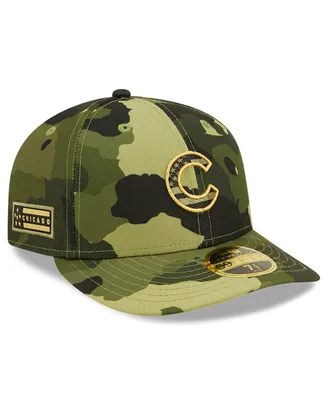 Men's New Era Camo Chicago Cubs 2022 Armed Forces Day On-Field Low Profile 59FIFTY Hat