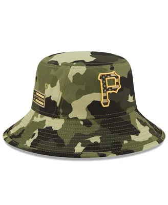 Men's New Era Camo Pittsburgh Pirates 2022 Armed Forces Day Bucket Hat