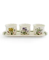 Portmerion Botanic Garden Bouquet Herb Pot, Set of 4