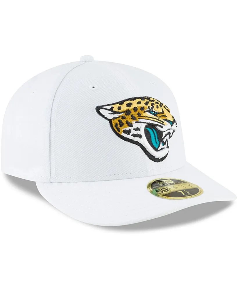 Men's New Era White Jacksonville Jaguars Omaha Low Profile 59FIFTY Fitted Hat