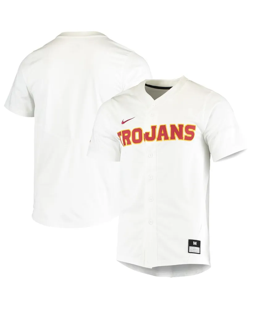 Men's Nike Cardinal USC Trojans Replica Vapor Elite Two-Button Baseball Jersey Size: Small