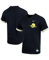 Men's Nike Black Oregon Ducks Replica Two-Button Baseball Jersey