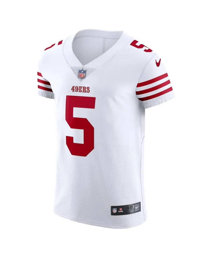 Men's Nike Trey Lance White San Francisco 49ers Vapor Elite Jersey