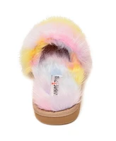 Minnetonka Little and Big Girls Lyla Faux Fur Slide Slippers