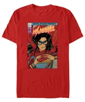 Men's Marvel Film Ms Comic Cover Short Sleeve T-shirt