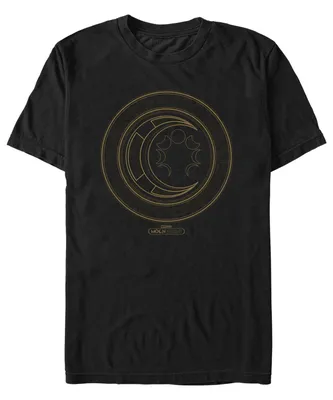 Men's Moon Knight Hieroglyphics Logo Short Sleeve T-shirt