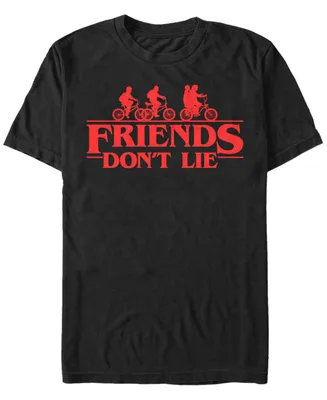 Men's Stranger Things Friends Don't Lie Short Sleeve T-shirt