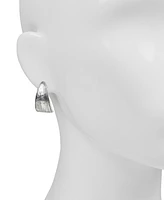 Patricia Nash Silver-Tone Hammered J-Hoop Earrings