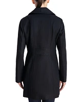 Anne Klein Women's Double-Breasted Wool Blend Peacoat, Created for Macy's