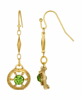 Women's Green Drop Earrings
