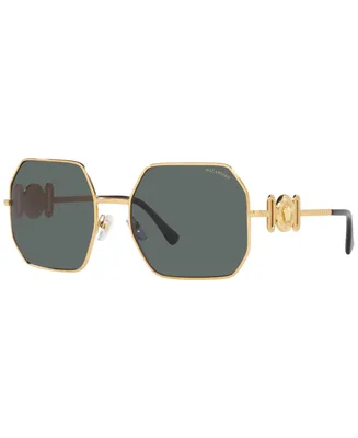 Versace Unisex Polarized Sunglasses, VE2248 - Gold