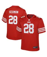 Big Boys Nike Trey Sermon Scarlet San Francisco 49ers Game Jersey