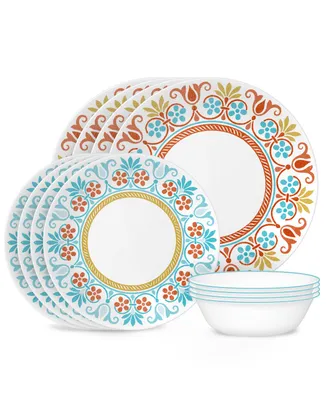 Corelle Global Collection Terracotta Dreams 12 Pc. Dinnerware Set, Service for 4