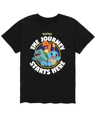 Men's Pokemon Journey Starts Here T-shirt