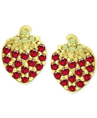 Giani Bernini Cubic Zirconia Strawberry Stud Earrings, Created for Macy's