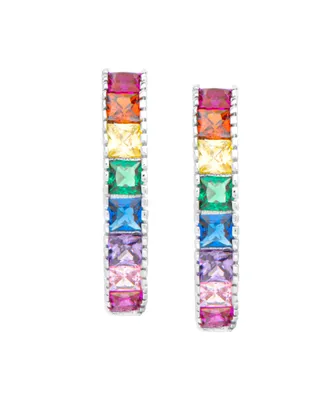 Macy's Women's Rainbow Hoop Earrings