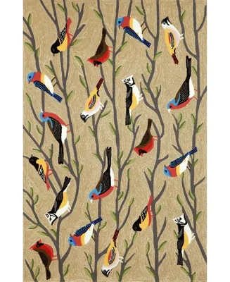 Liora Manne' Frontporch Birds 5' x 7'6" Outdoor Area Rug