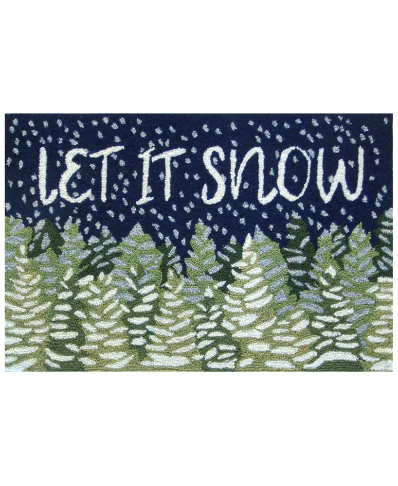 Liora Manne' Frontporch Let It Snow 2'6" x 4' Outdoor Area Rug