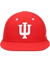 Men's adidas Indiana Hoosiers Crimson On-Field Baseball Fitted Hat