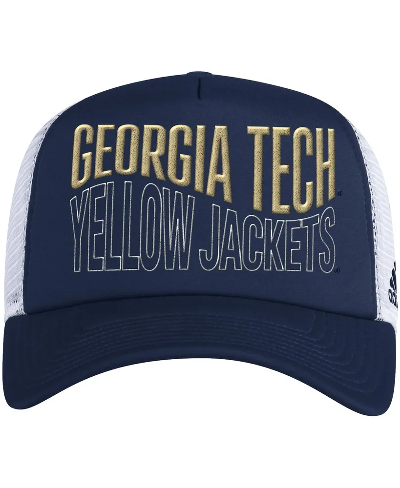 adidas Navy And Gold Georgia Tech Yellow Jackets On-field Baseball Fitted  Hat in Blue for Men