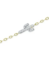 Giani Bernini Cubic Zirconia Cactus Ankle Bracelet, Created for Macy's