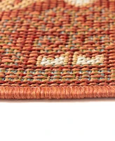 Liora Manne' Patio Suzani Diamonds 7'10" x 9'10" Outdoor Area Rug