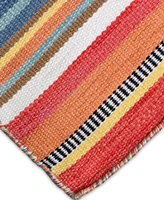 Liora Manne' Sonoma Malibu Stripe 8' x 8' Square Outdoor Area Rug