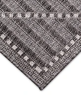 Liora Manne' Malibu Checker Diamond 6'6" x 9'3" Outdoor Area Rug