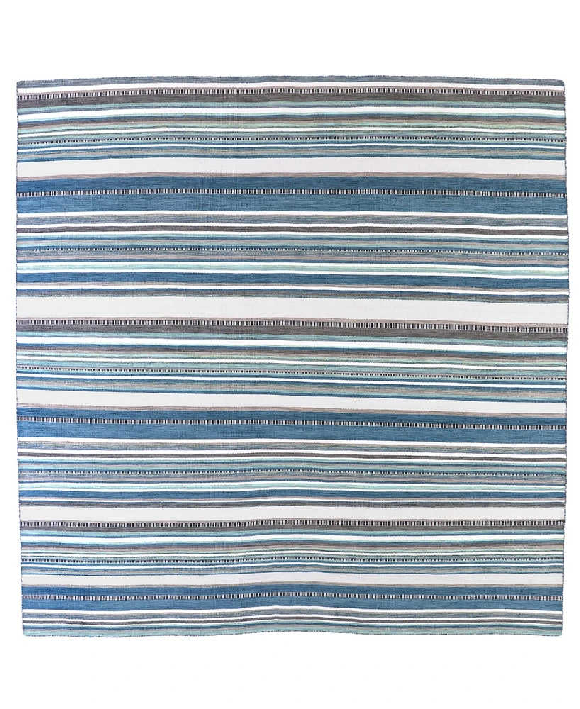 Liora Manne' Sonoma Malibu Stripe 8' x Square Outdoor Area Rug