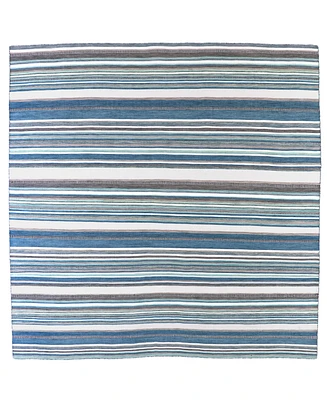 Liora Manne' Sonoma Malibu Stripe 8' x 8' Square Outdoor Area Rug