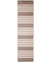 Liora Manne' Malibu Faded Stripe 1'11" x 7'6" Runner Outdoor Area Rug